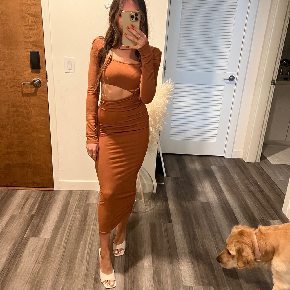 Cutout maxi dress